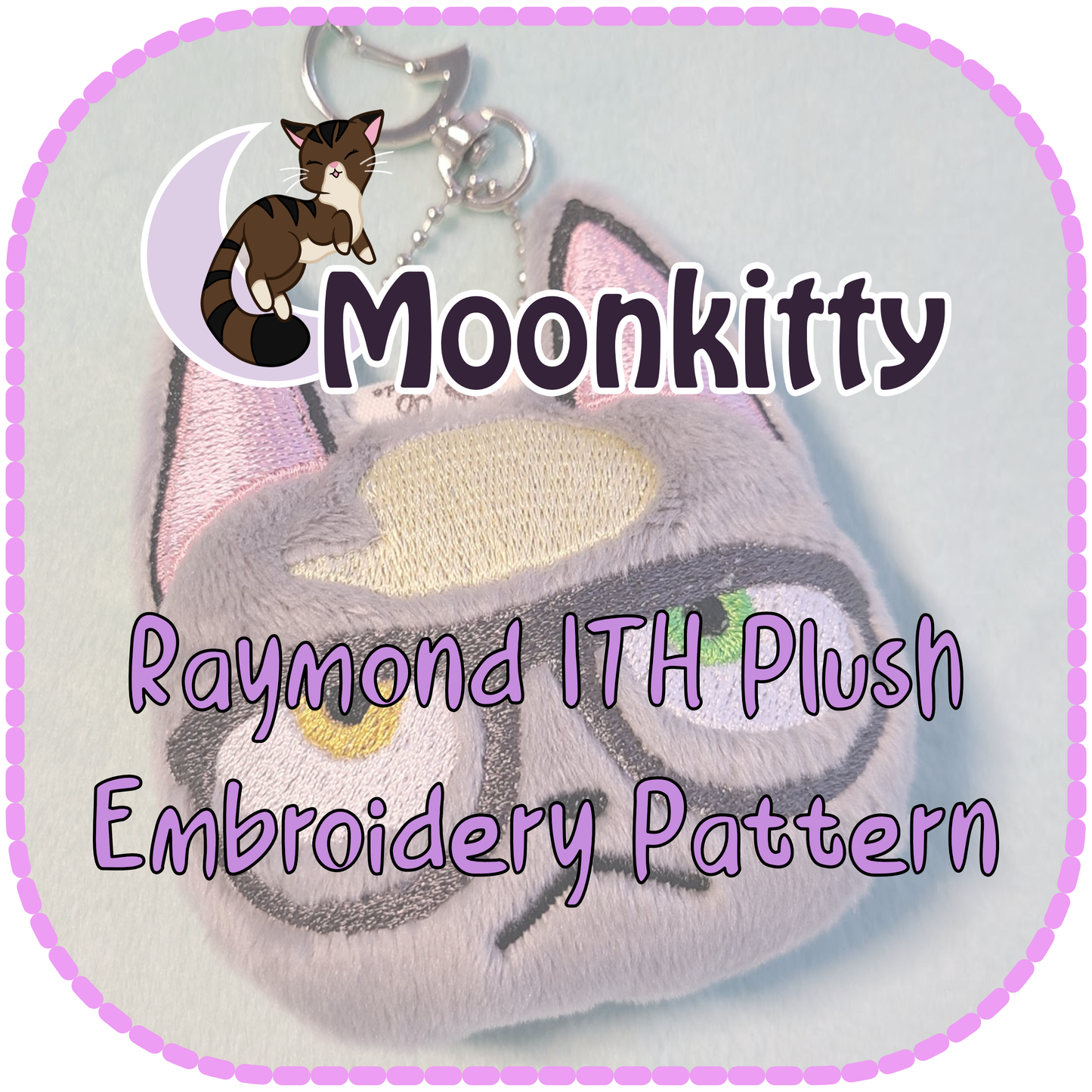 PATTERN - Raymond ITH Embroidery Plush Charm 4x4"